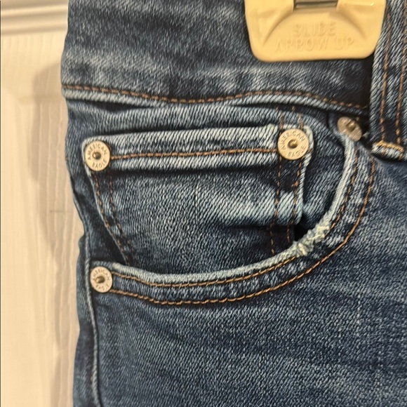 American Eagle Outfitters Dark Blue Jean Shorts - Picture 3 of 8